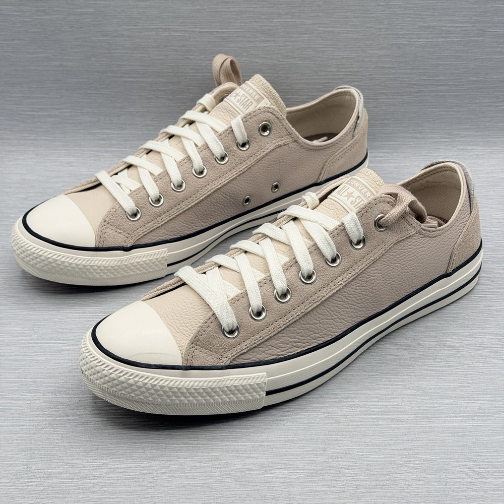 Converse Men's 11 Sneakers Leather Neutral Clay Comfort CTAS Low Top A14249C